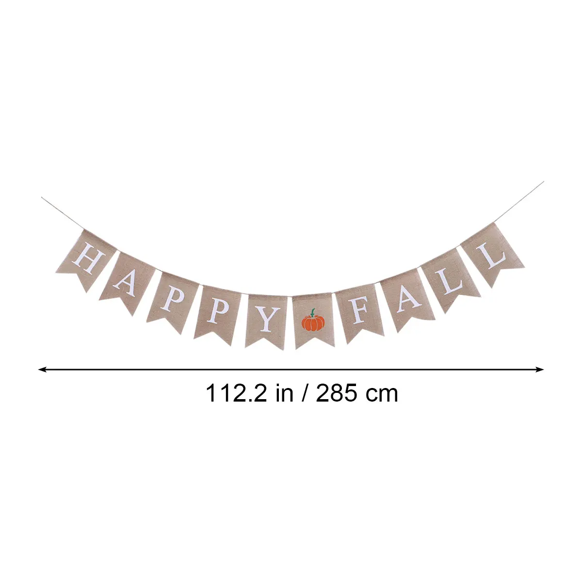 

Happy Fall Burlap Banner Linen Hanging Decor Pull Flag Party Thanksgiving Banner Thanksgiving Wall Indoor Outdoor