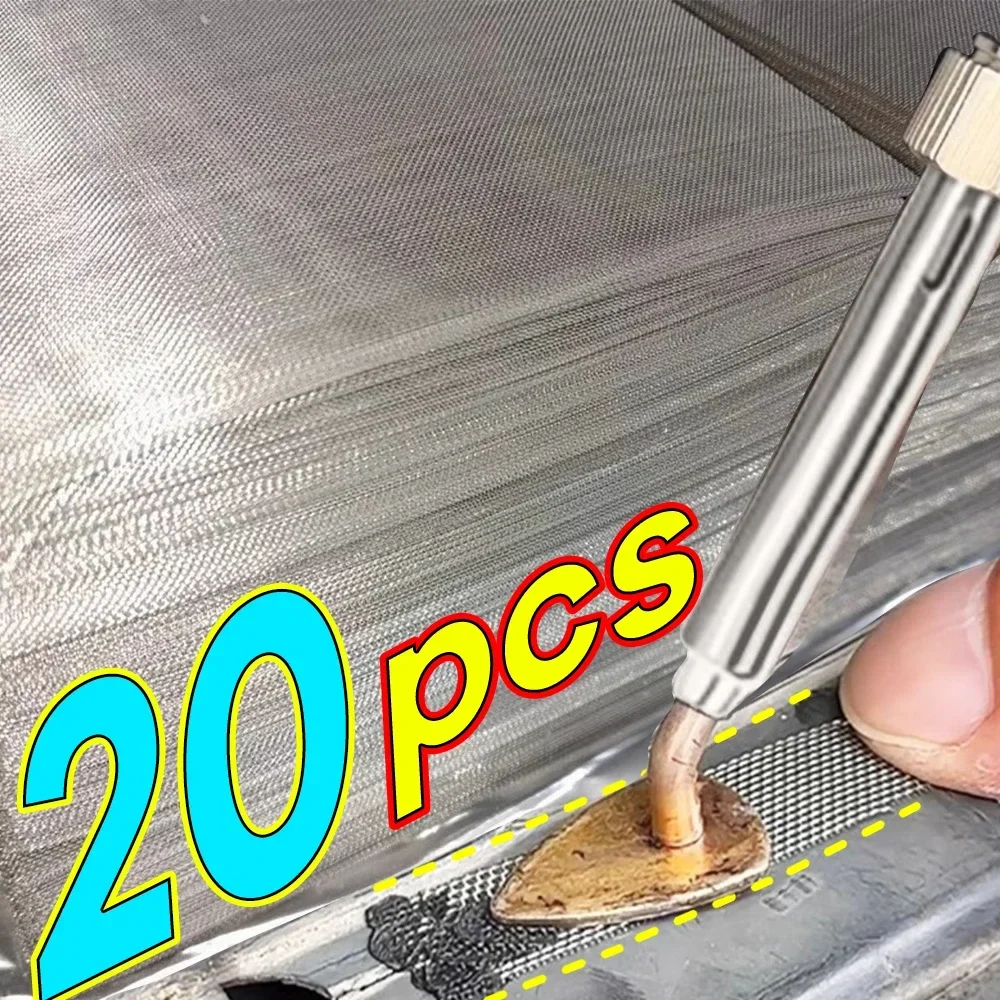

15x20cm Automobile Bumper Stainless Steel Repair Mesh Plastic Crack Repair Mesh Welding Wire Mesh Net for Bumper Body Hood Vents