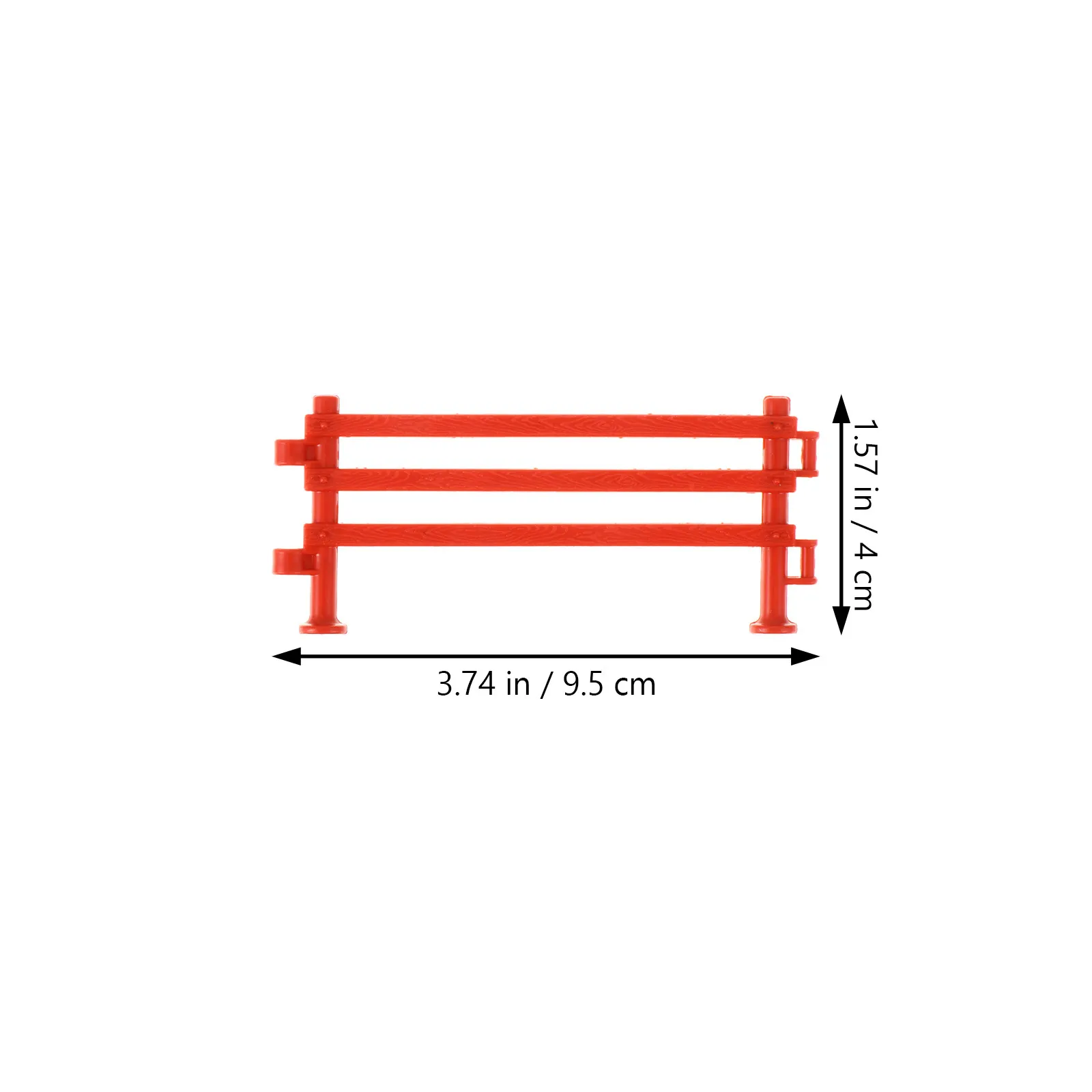 50Pcs Animal Zoo Plastic Fence Simulation Farm Fencing Accessory Mini DIY Garden Decoration Scenery Layout Props