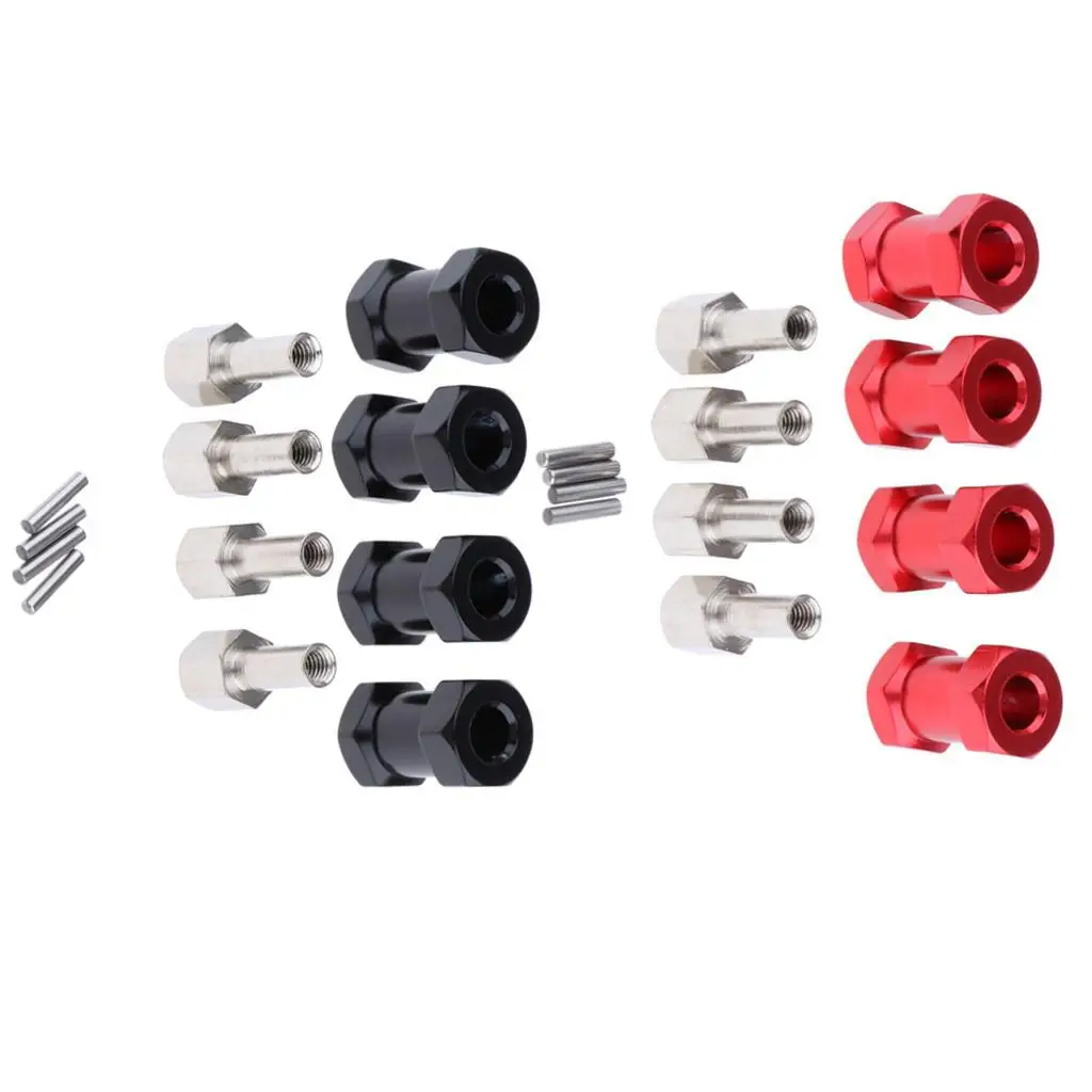 Alloy Hub Hex Extended Adapter 12mm Coupler Wheel Extension RC Crawler Accessories for Wraith CC01 AXIAL SCX10 D90 AX10