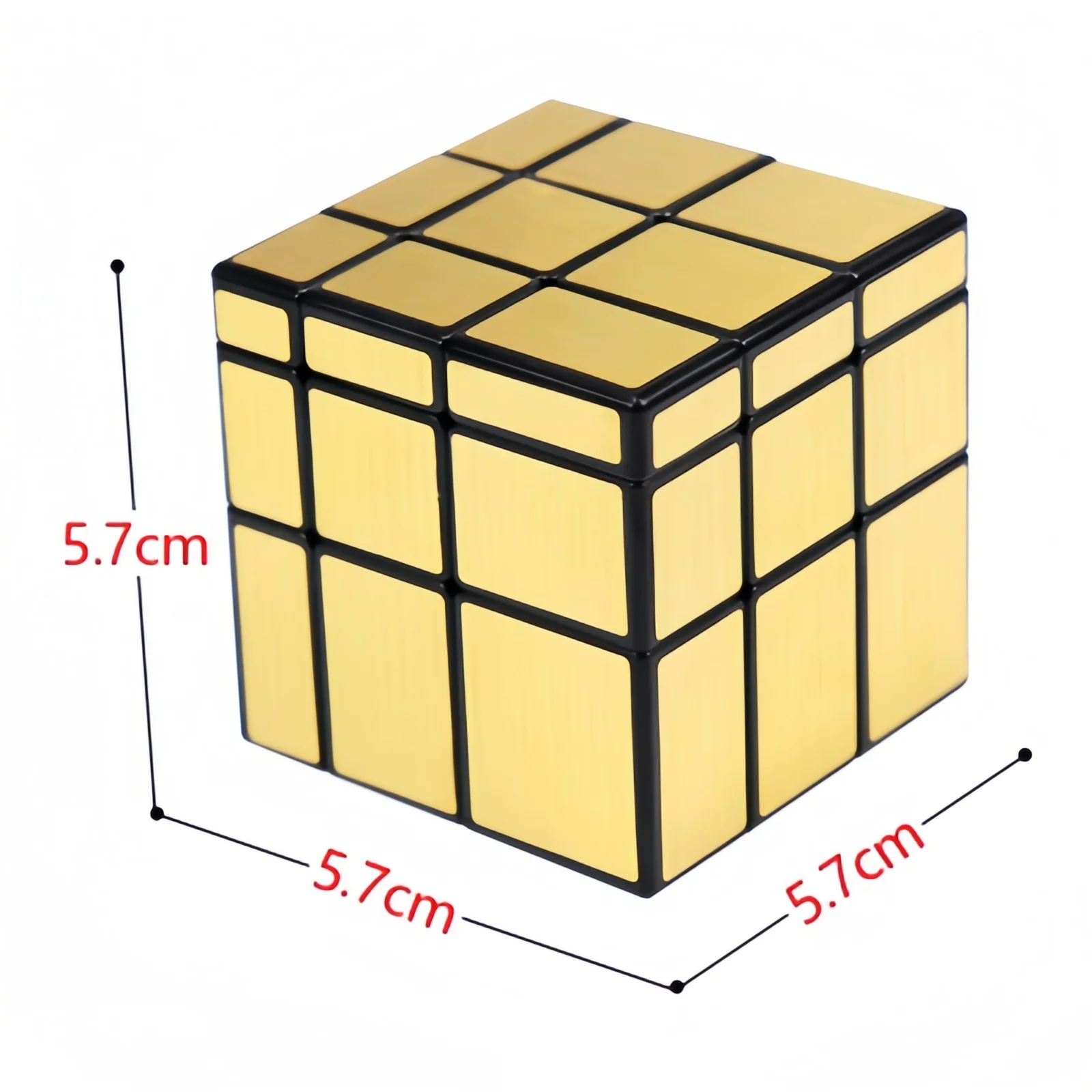 Cubo a specchio 2x2 3x3 Cubo antistress in oro e argento Forma speciale Cubo di velocità Giocattolo puzzle Puzzle per bambini Giocattolo regalo