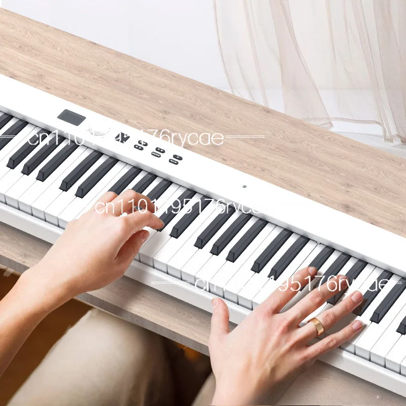 

Folding Hand Roll Piano 88 Keyboard Student Edition Adult Practice Mobile Portable Electronic Piano Beginner's Introduction