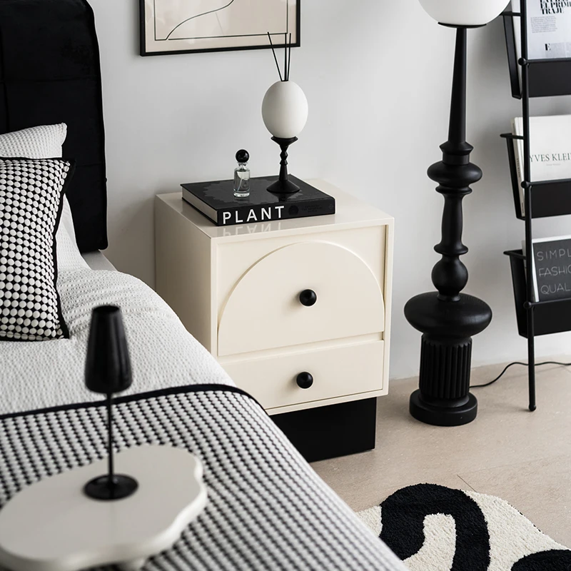 Nordic light luxury bedside table household simple modern bedroom storage cabinet bedside small cabinet