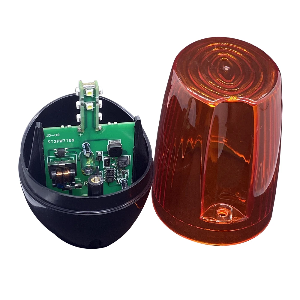 12-265V AC DC Outdoor LED Signal Alarm Light Strobe Flashing Emergency Warning Lamp Wall Mount for Automatic Gate Opener