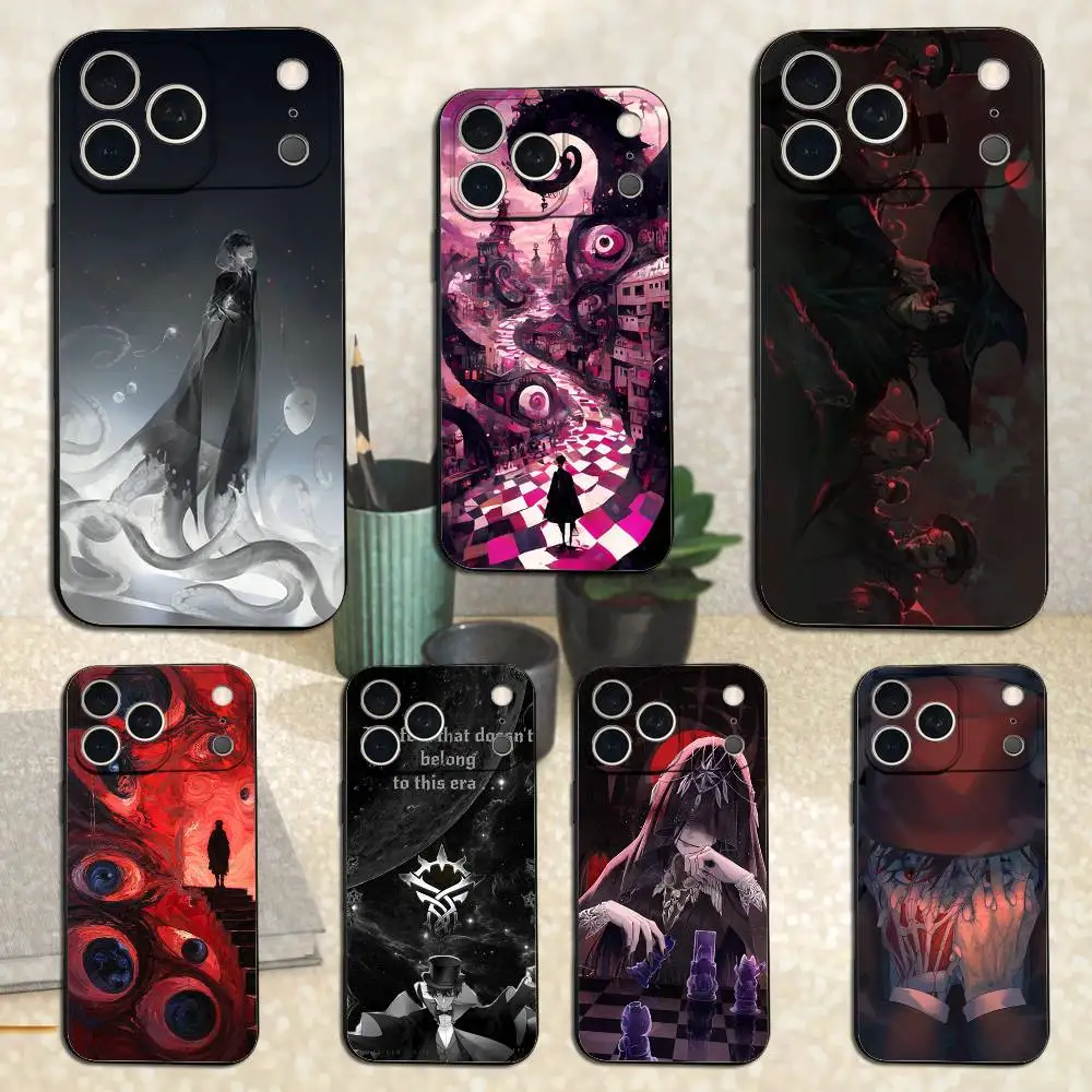 

L-Lord of the M-Mysteries Phone Case For iPhone 17,16,15,14,13,12,11 Plus,Pro Max,XS,X,XR,SE,Mini,8,7,Soft Silicone Black Cover