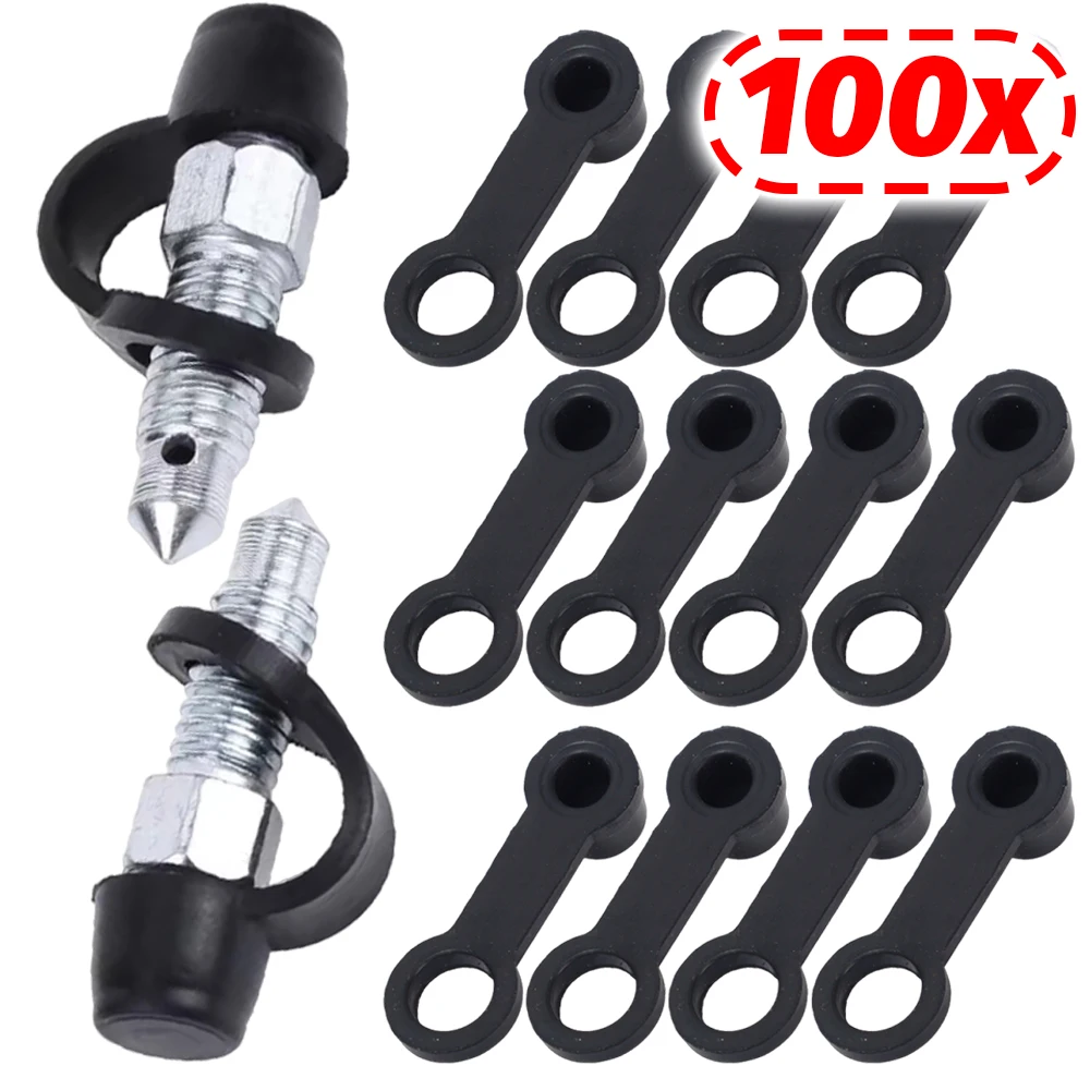 

Motorcycle Oil Drain Screw Caps Brake Caliper Cylinder Exhaust Air Release Oil Drain Screw Cap Disc Brake Pump Rubber Dust Cover