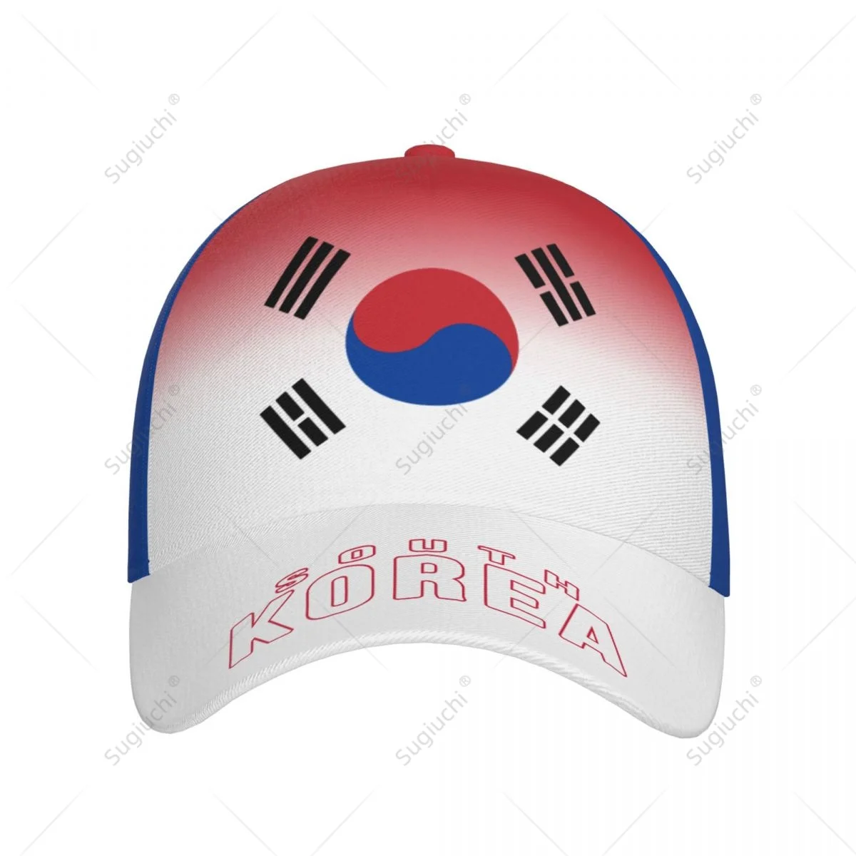 Unisex Baseball Cap Hat South Korea Gradient Color 3D Printing for Tennis Outdoor Bike Bicycle Golf Baseball Sports Fans