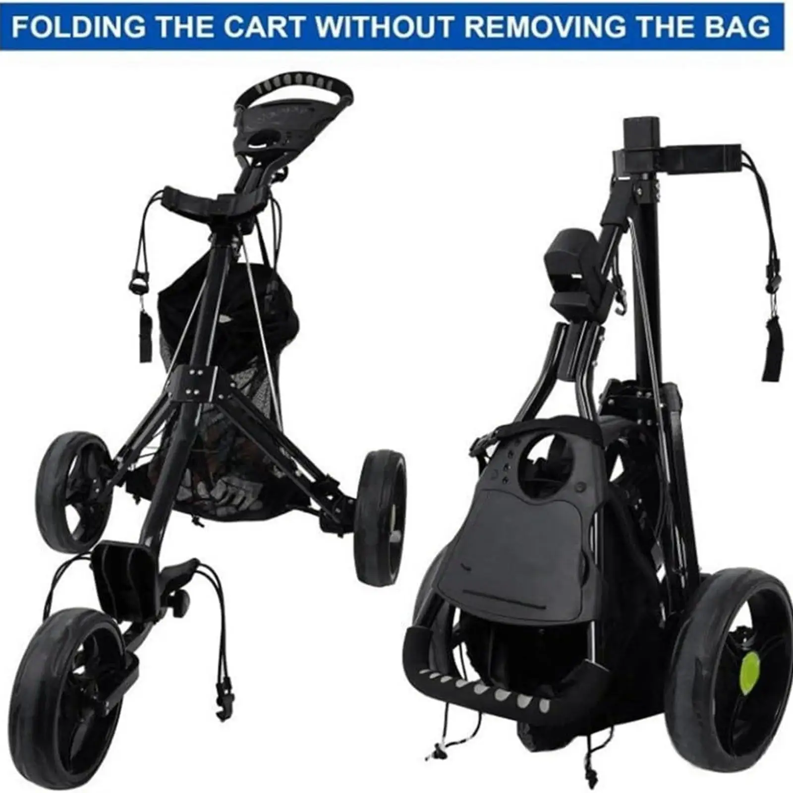 Golf Ball Mesh Bag Multi Pocket Organizer Accessory Tote for Push Cart Club Sports Outdoor Gear