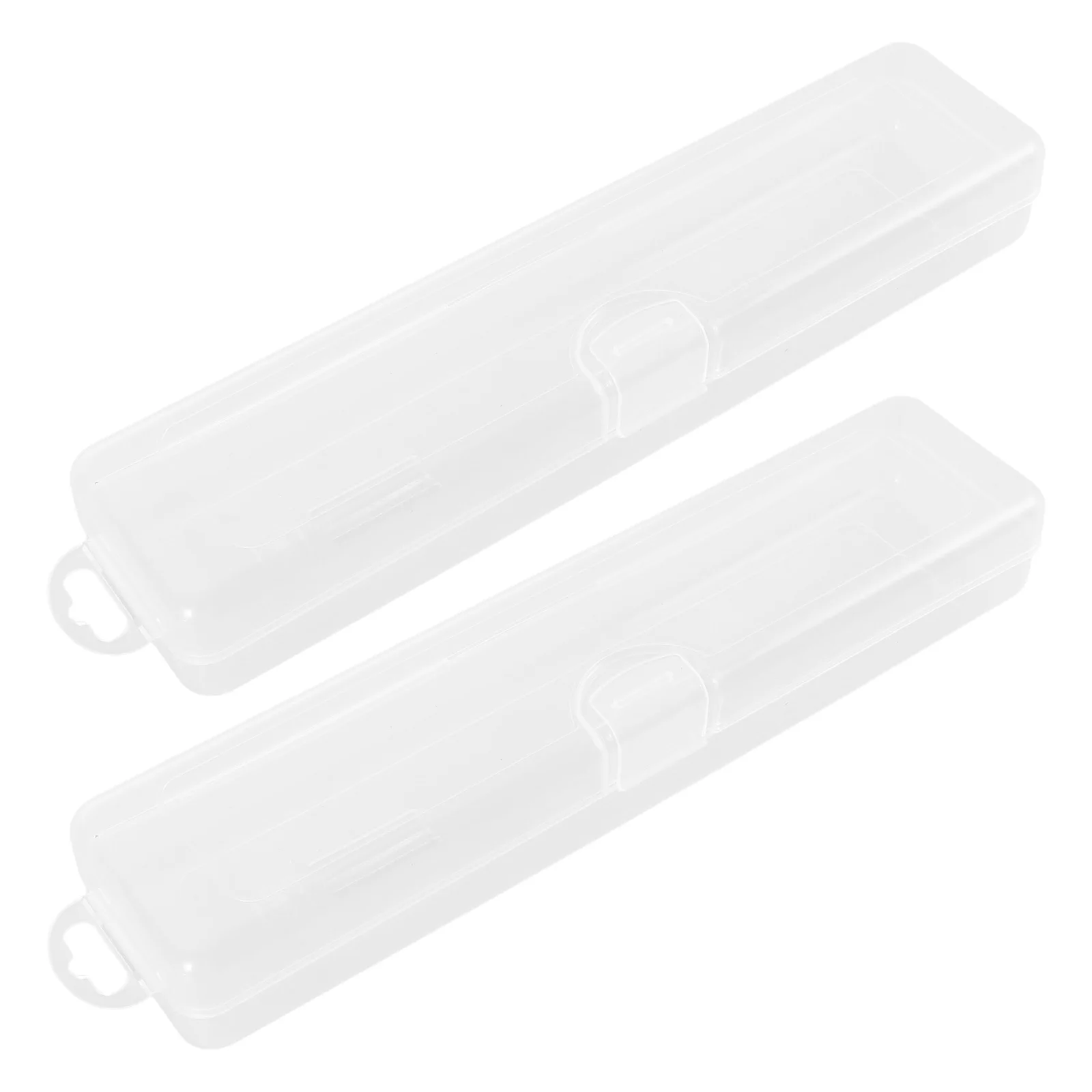 2 قطعة منظم فرش الماكياج المحمولة غطاء حامل فرشاة السفر قلم الحواجب صندوق تخزين حاوية كحل #1