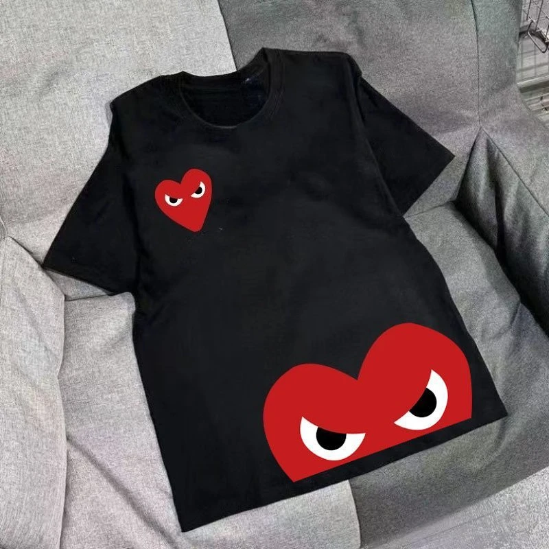 Men's Cotton T-shirt Men's and Women's Universal All-match Cotton Round Neck Y2K Retro Trend Pattern Printed Short Sleeve
