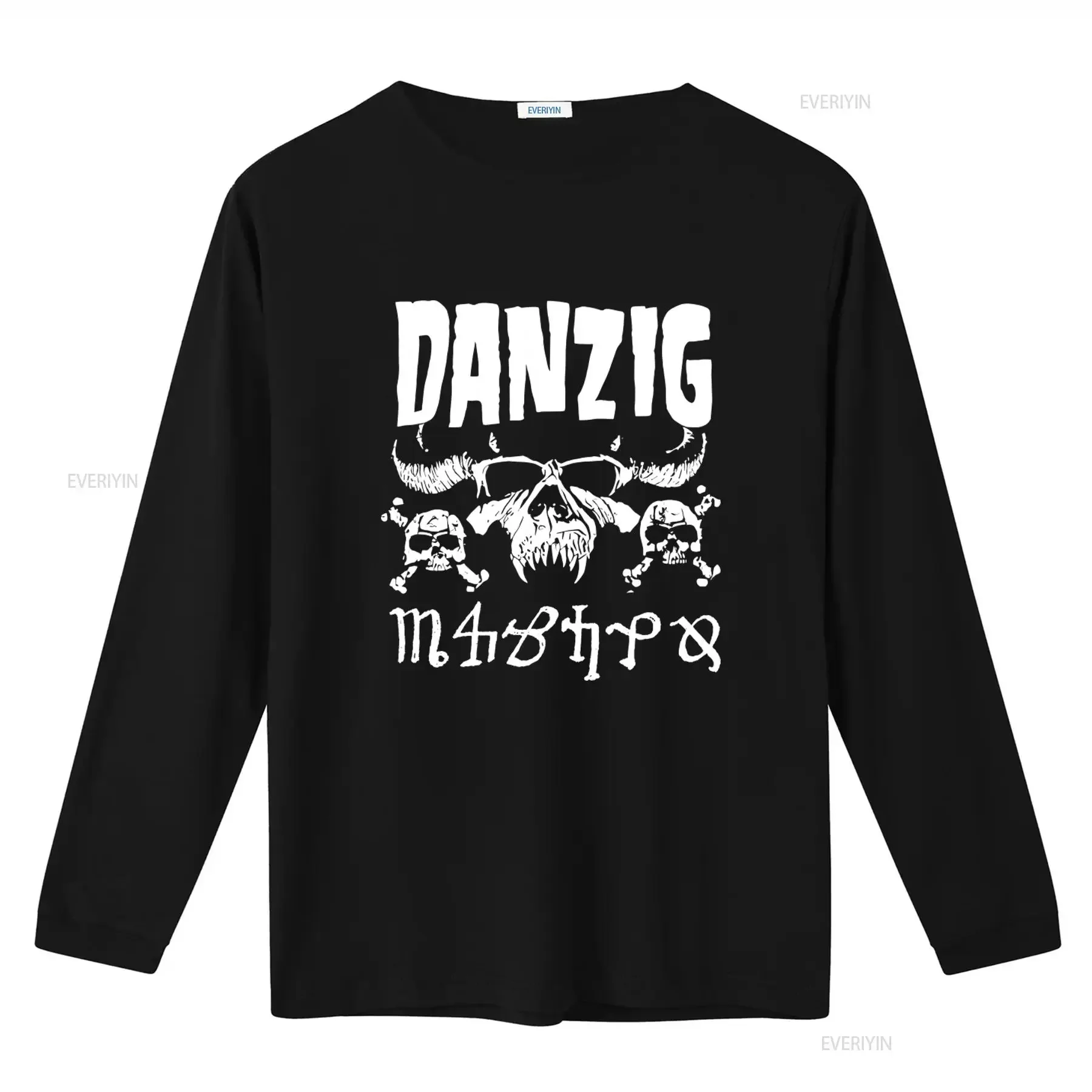 Danzig 1994 Tour Band T Shirt 90s Classic Style 2 Sided Reprint Skull Design H9388 vintage Washed fashion graphic Stretched