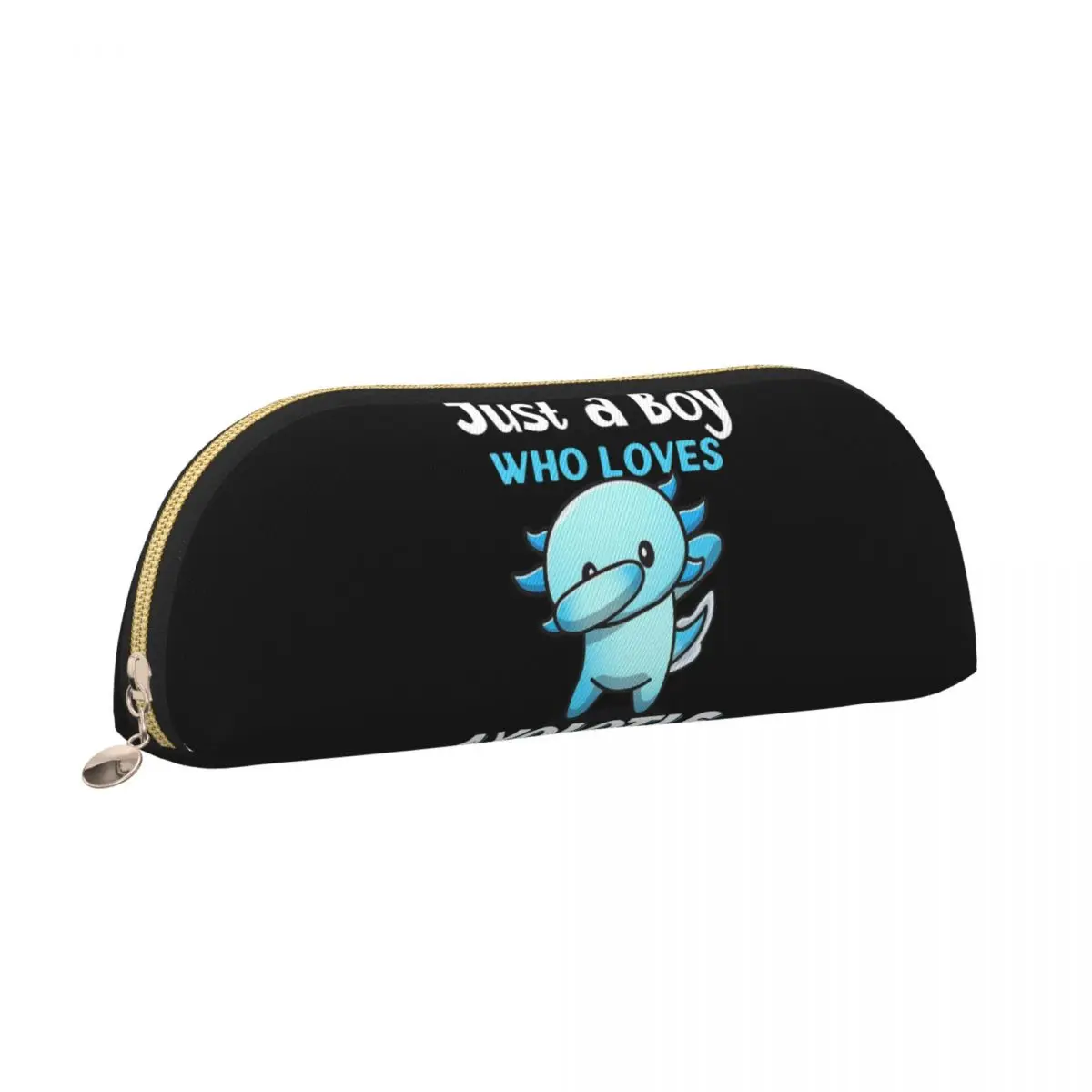 Чехол-карандаш Just A Boy Who Loves Axolotls, держатель для ручек, канцелярские принадлежности, большая вместительная коробка для ручек, сумка-карандаш для студентов