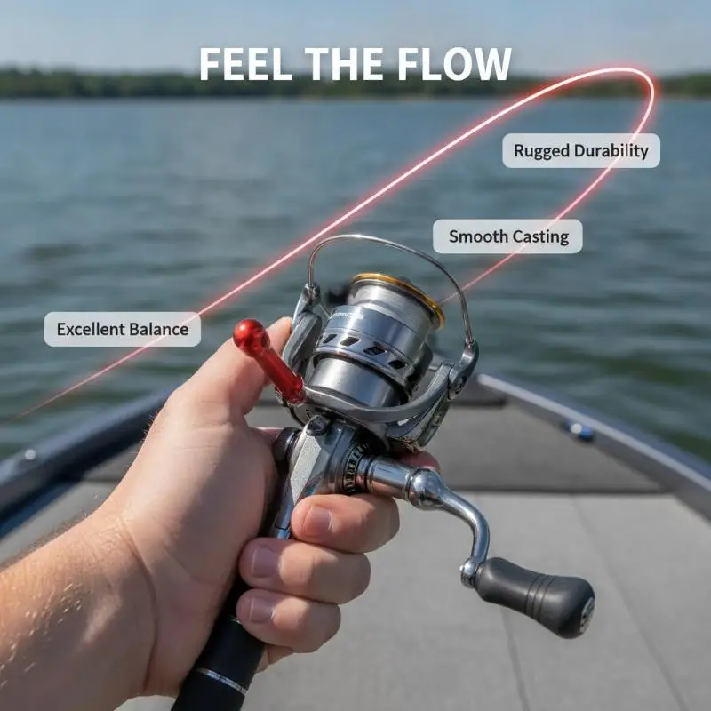 Durable Aluminum Fishing Reel Balancer Universal Fishing Wheel Balance Rod Anti Deformation for Reel Stability Angling Accessory