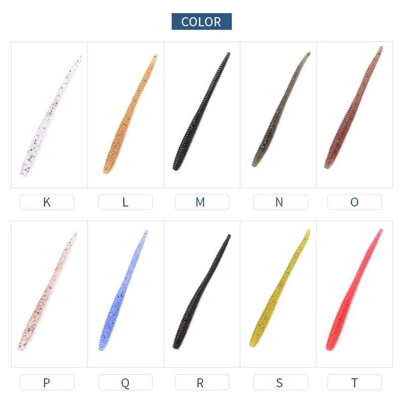 MEREDITH Senko Worm Slow SinkingTrout Worm Меки примамки 60mm 80mm Изкуствени примамки за риболов Морски червеи Меки примамки за риболов на земни червеи