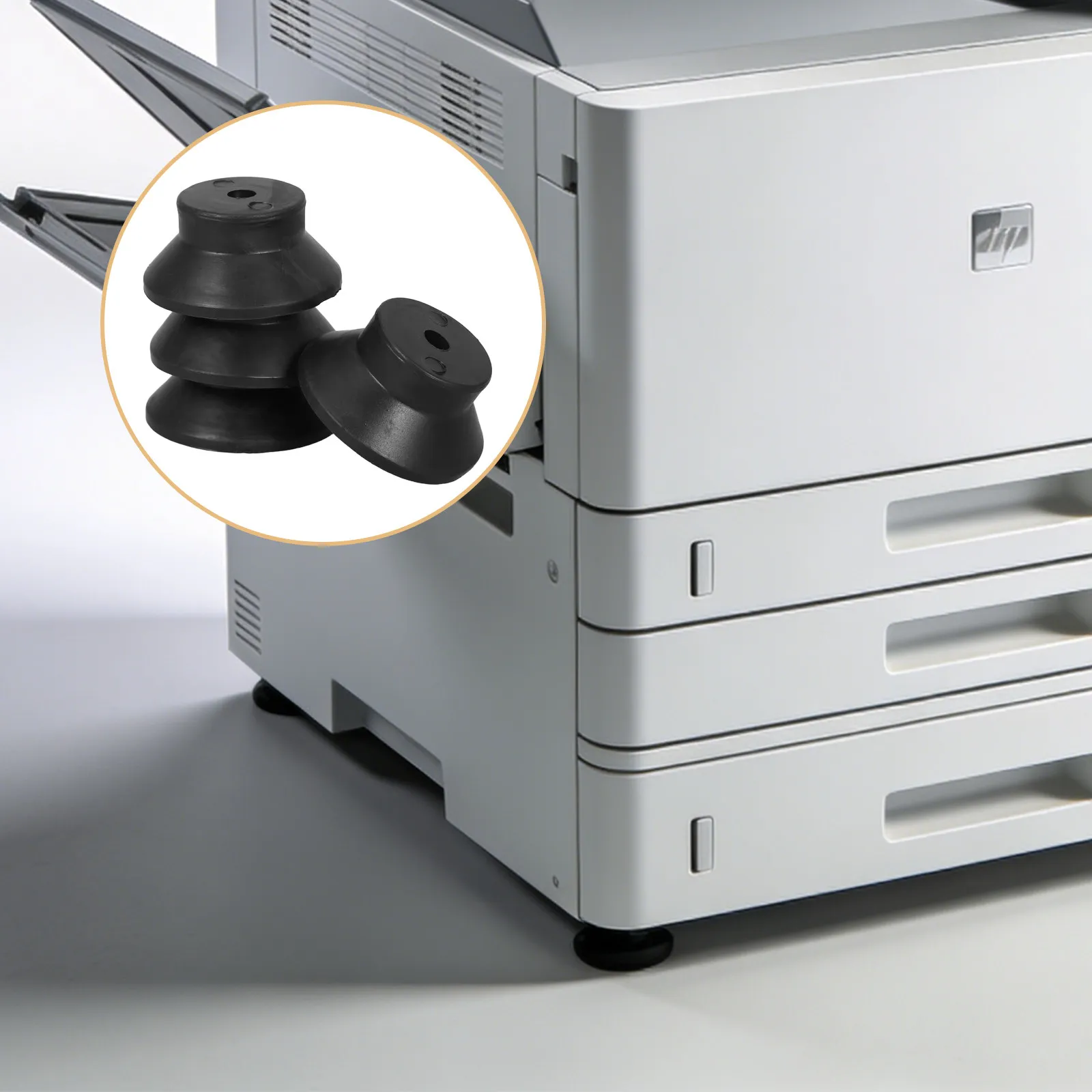

4Pcs 3D Printer Anti Vibration Feet Shock Absorbing Rubber Pads Screw on Printer Feet Mats Noise Reduction Isolation Stabilizers