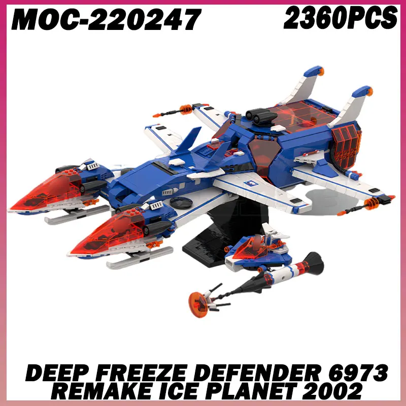 

2360 шт. MOC-220247 знаменитый космос фильм модель космического корабля DIY творческие идеи детская сборка игрушка подарок кирпичные блоки