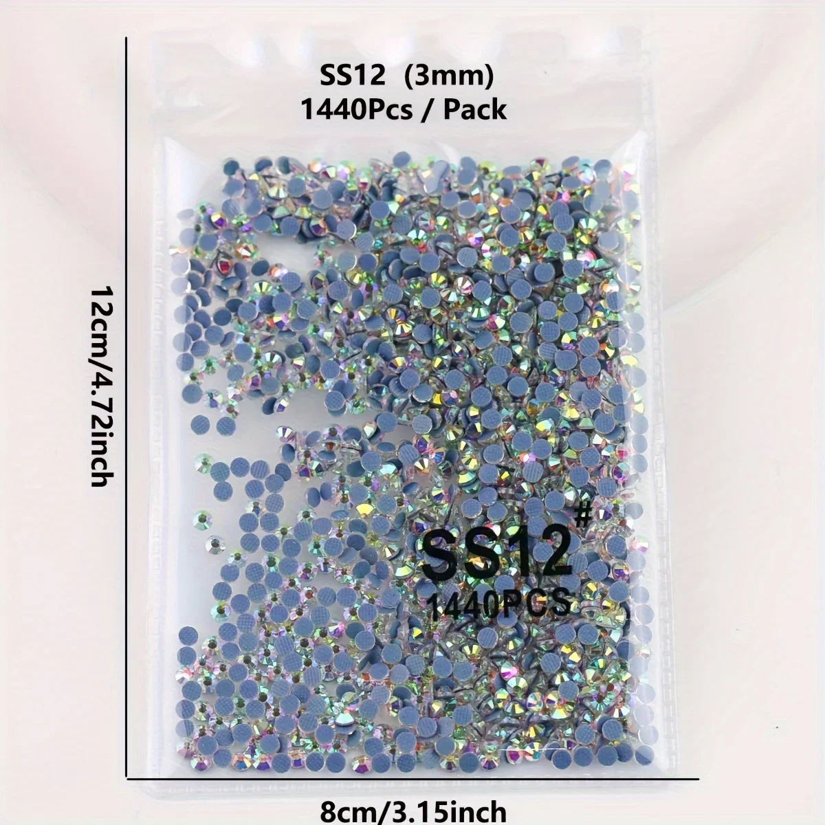 SS6-SS50 AAAAA Crystal AB Tornasol High Quality Glass Crystal  Flatback Stones Hot Fix Strass DIY Beads Iron On HotFix Rhineston