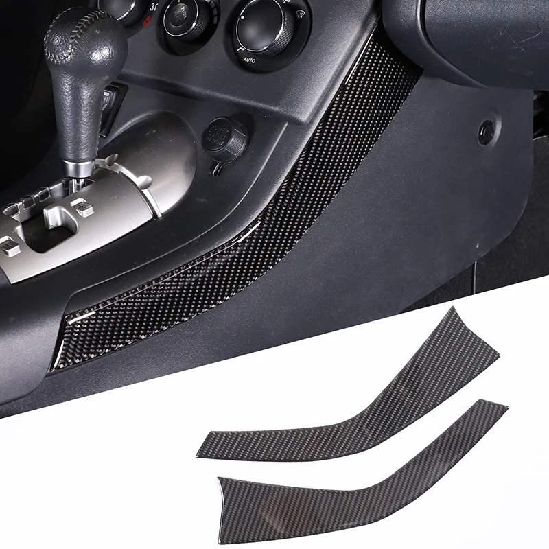 

For Mitsubishi Eclipse 2006-2011 Soft Carbon Fiber Car Center Console Gear Shift Panel Side Trim Strips Cover Auto Accessories