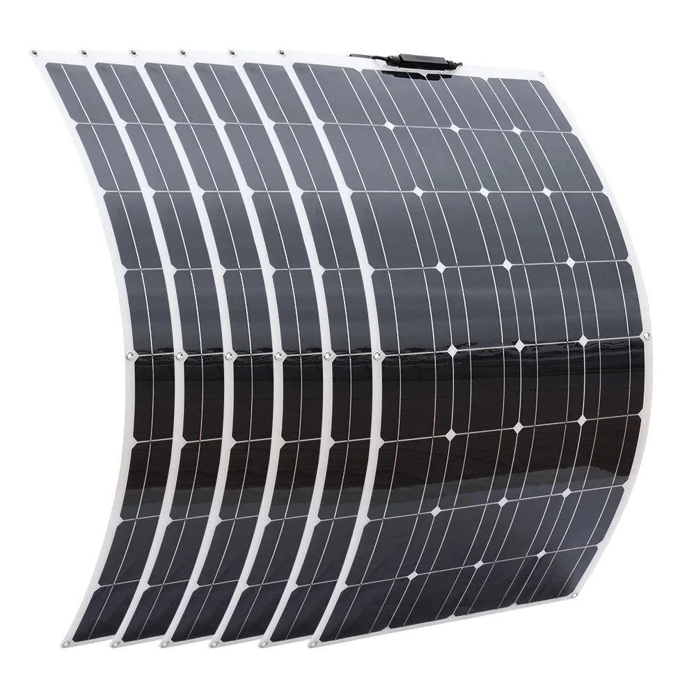 500W Flexible Solar Panel 100W 5PCS Waterproof 200W 300W 400W 500W 600W 1000W 12V Photovoltaic Solar Panel for Camping China