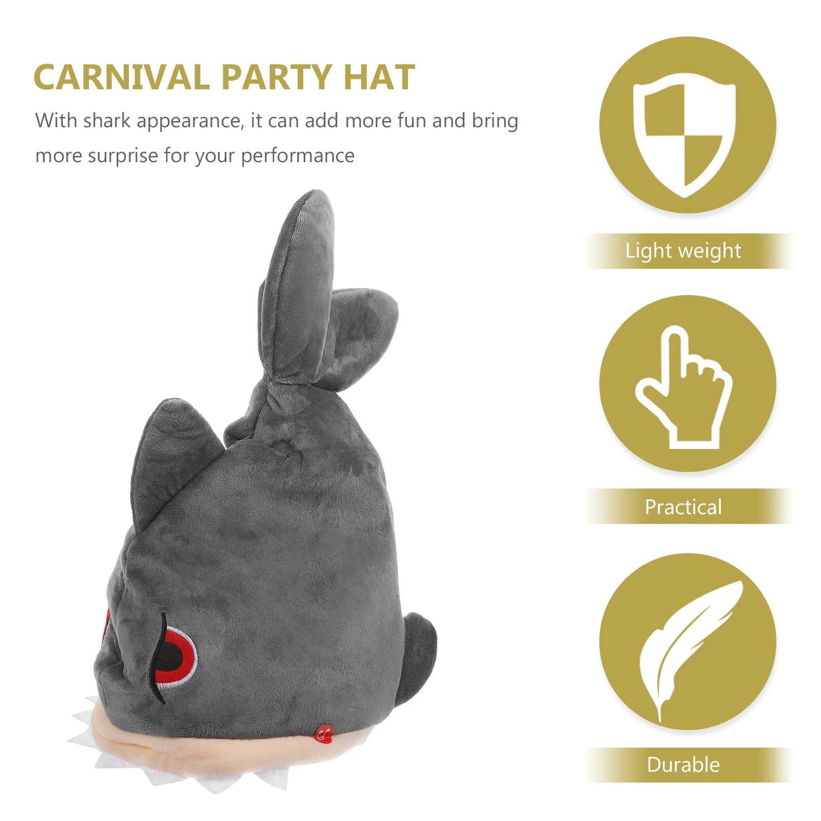 Chapeau de requin électrique, fête de carnaval, Cosplay, chapeau d'animal, Adorable et amusant, accessoire de Costume pour enfants, 72 chansons, équipement à tête mobile, anniversaire