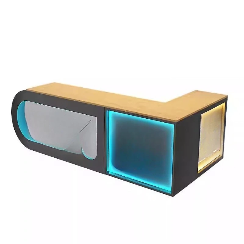 

Industrial style billiards hall bar checkout page Internet cafe club front desk gym creative front desk reception desk