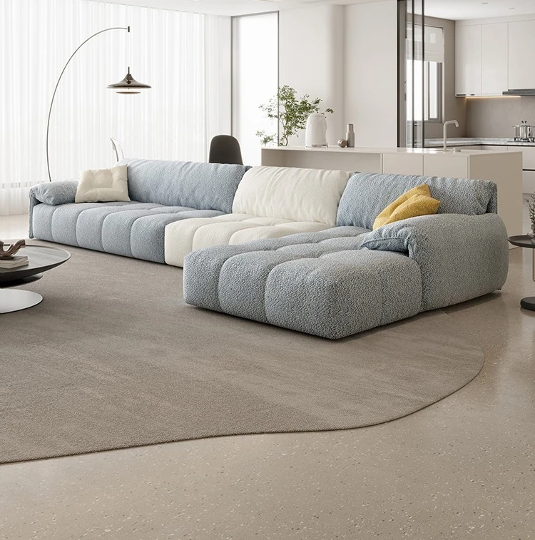 

Chenier velvet removable and washable cloth cover, cream wind anti-cat scratch flannel fabric sofa