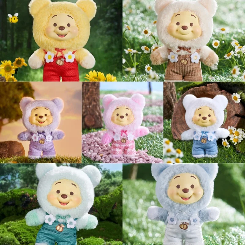 กล่องสุ่มของแท้ วินนี่เดอะพูห์ ซีรีส์ขนมหวาน ตุ๊กตาวินิลน่ารัก วินนี่ กล่องปริศนา ของตกแต่ง ของขวัญวันเกิด จี้กระเป๋าสำหรับเด็กผู้หญิง