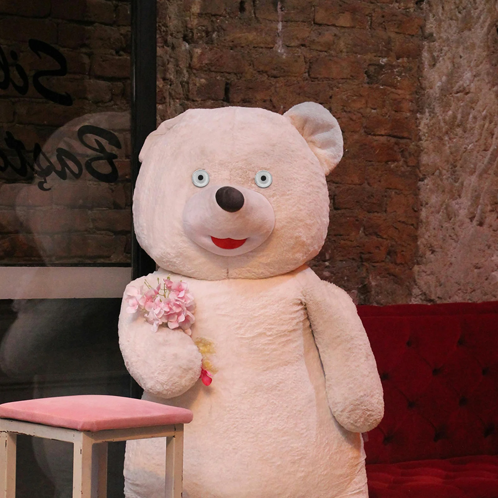 

100Pcs Outdoor Statue Eyes Plastic Spotlight Lamp Covers DIY Small Decorative Spotlight Landscape