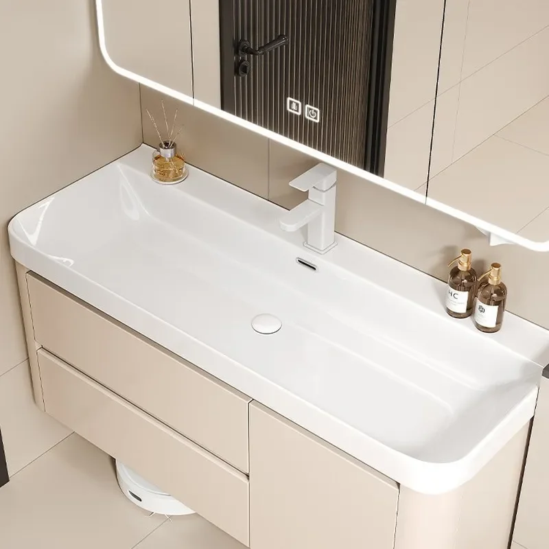 for Washbasin Cabinet Combination Bathroom Cabinet Large Diameter Marine Ceramic Integrated Basin Toilet Washstand Large