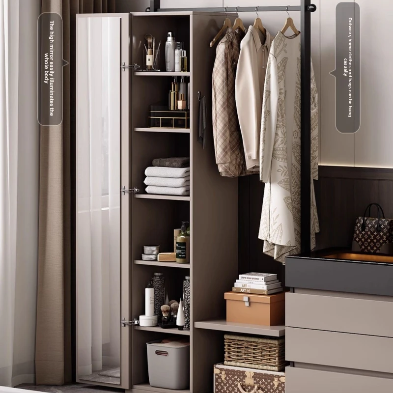 

SGF simple modern chest, coat rack integrated Italian hanger, locker fitting mirror