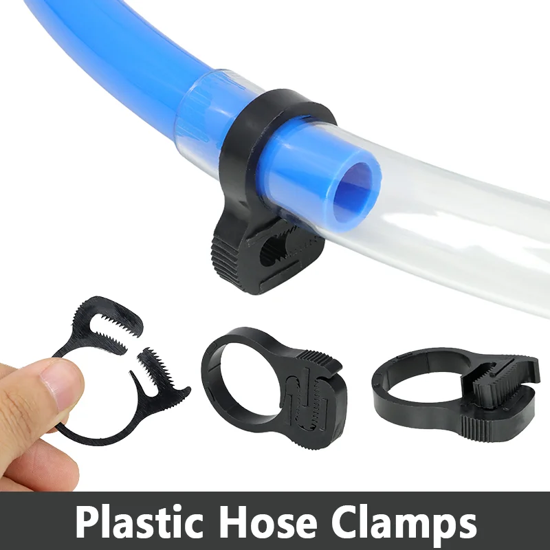 Plastic Hose Clamps 5PCS Black 10.4mm-69mm Spring Cramp Fuel Air Tube Fitting Fastening Buckles Use To Water Pipe Strong Clip