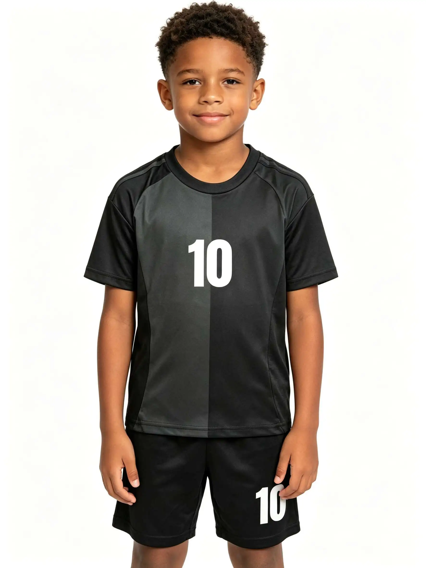 26/27 Unisex Blank Soccer Jersey Set, Kids & Adults Training Uniforms for GRAY   School Sports, Running & Team Events