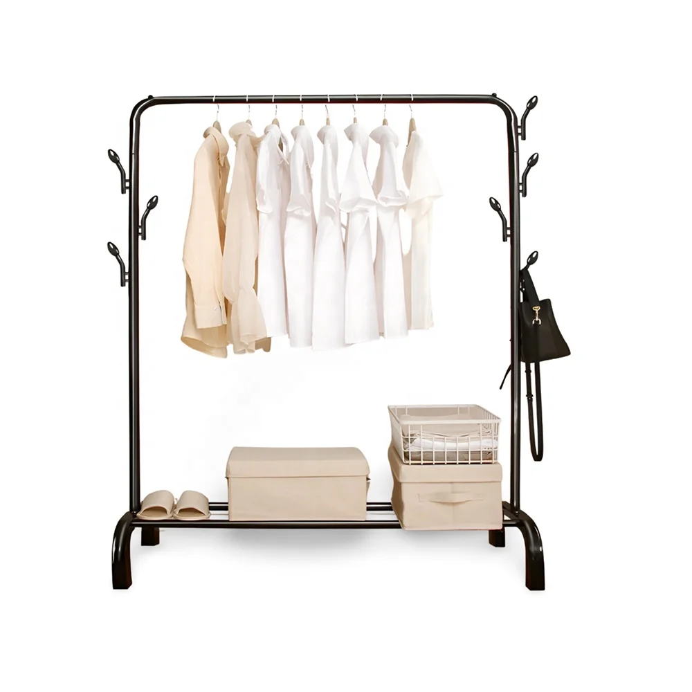 

Напольная металлическая вешалка для одежды в спальню, портативная стойка для хранения одежды, акция по продажам