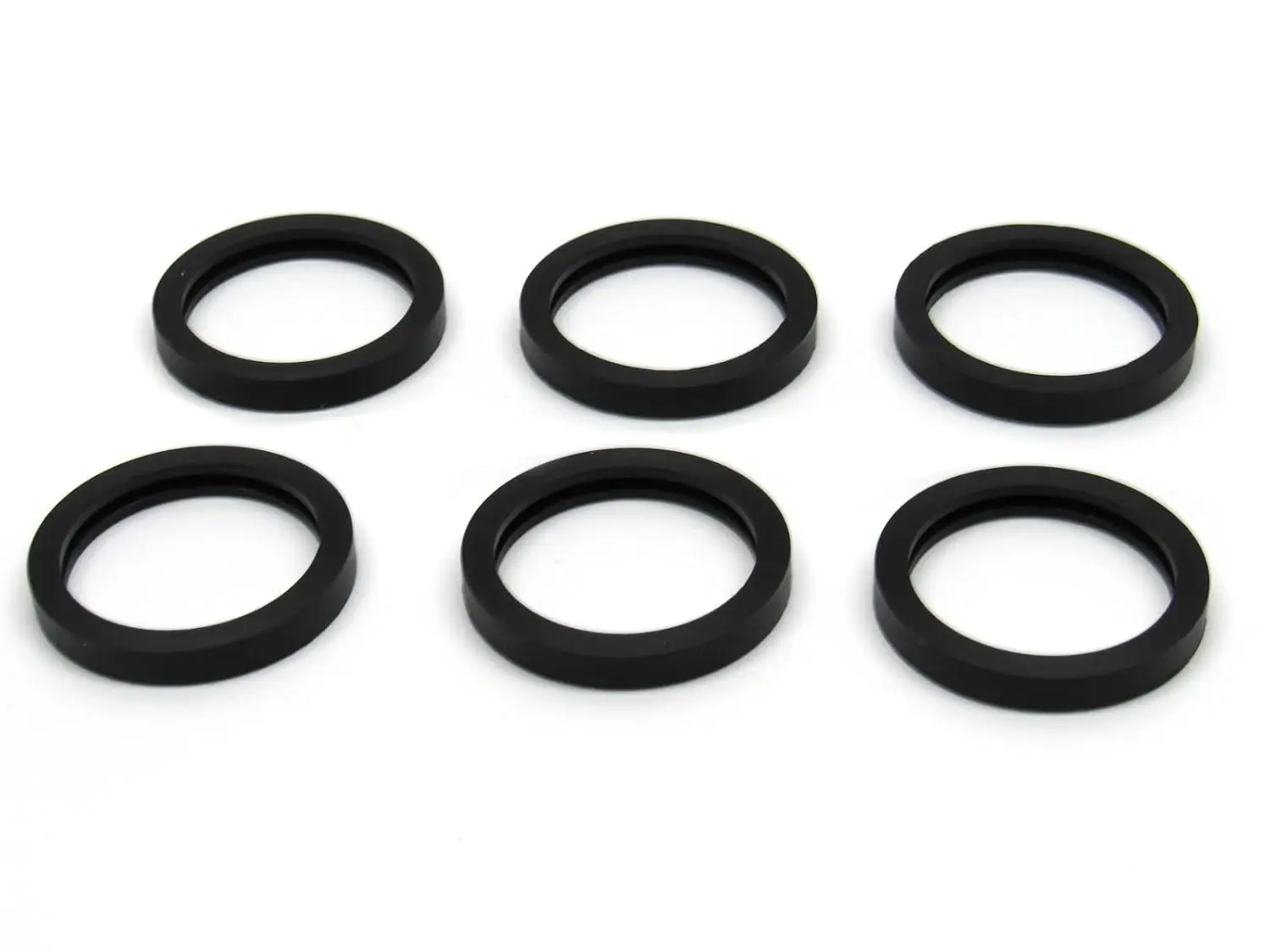

6-Pack Gas Can Spout Gasket Seals - Rubber Replacement for Fuel Jugs, Upgraded Ethanol Compatible