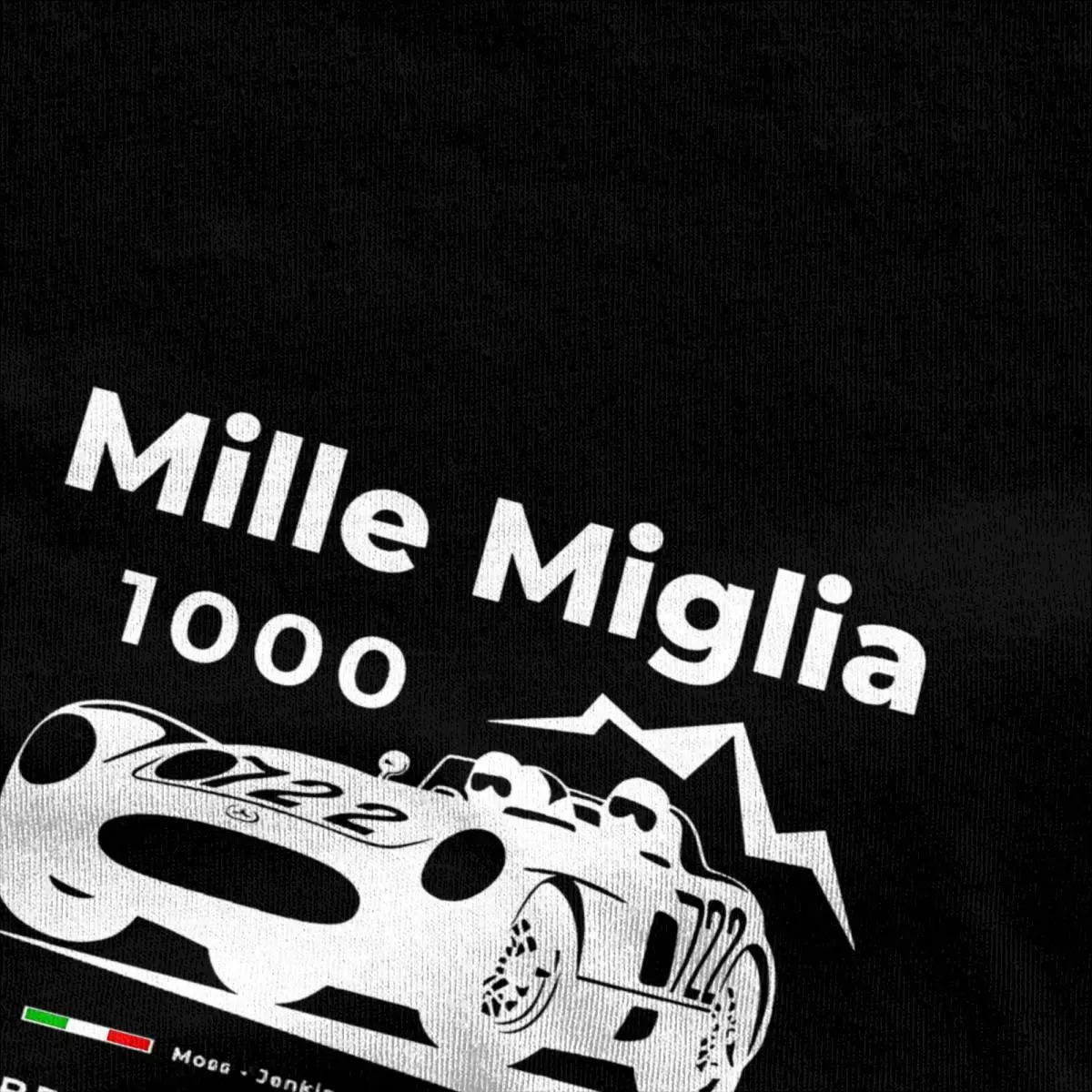 Classic Races Mille Miglia T Shirt Men 1000 Miglia Streetwear 100% Cotton T Shirts Summer O Neck Hipster Tees Oversized Tops