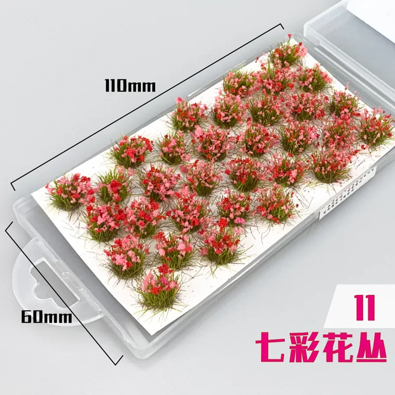 Simulation Blumen Gras Cluster Modell Miniatur Pflanzen Materialien für Sand Tisch/Garten Szene Layout Diorama Kits 32 Teile/schachtel – Detail 13