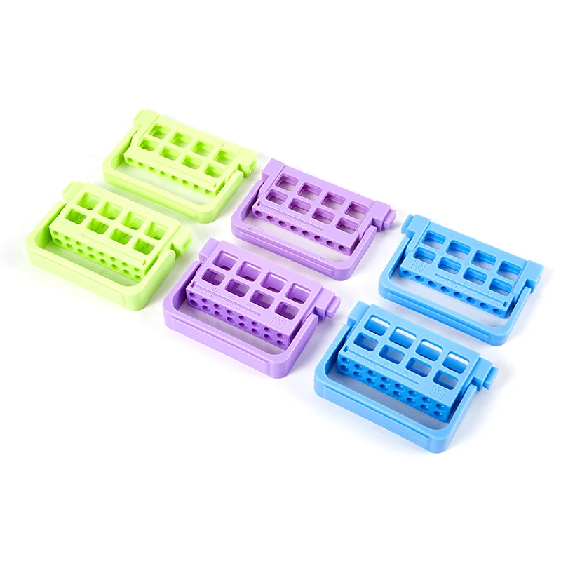 8/16 Löcher Dental Endo File Holder 3 Farben Endodontie-Ablage Organizer Zahnarzt Labor Aufbewahrungsbehälter – Detail 6