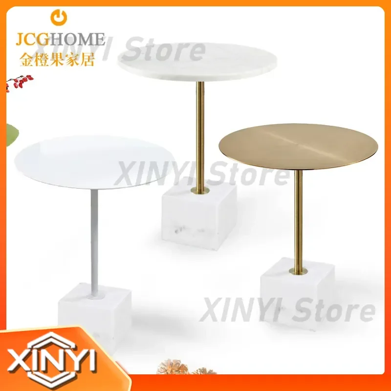 for Nordic marble edge table for modern simple coffee table for designer creative round table for model room for mobile