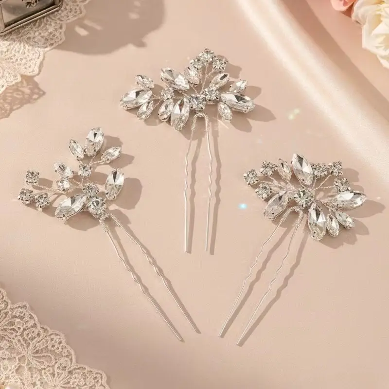 3PCS Luxury Silver …