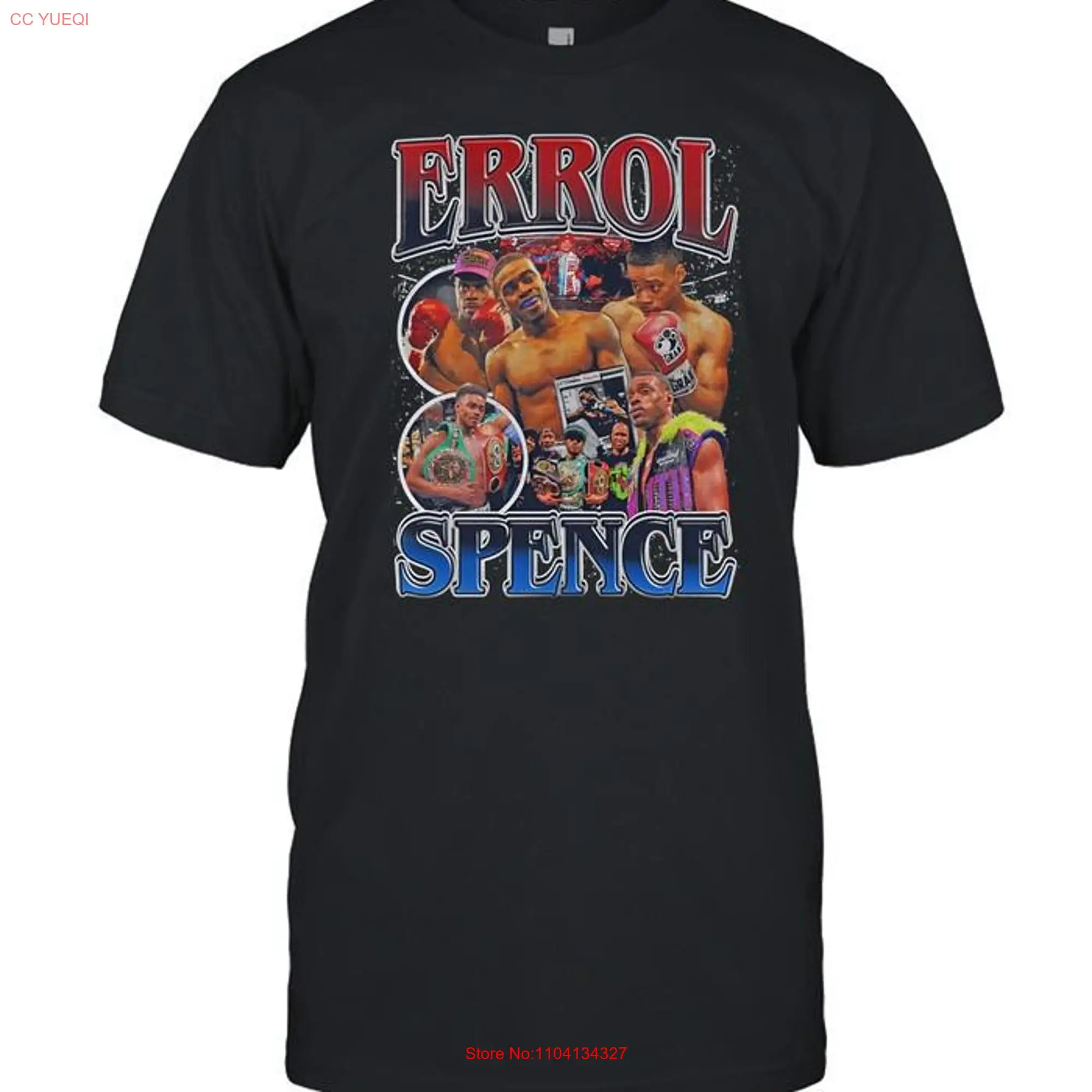 Errol Spence Vintage 90s Bootleg Style T Shirt Retro For Women and Men  long or short sleeves