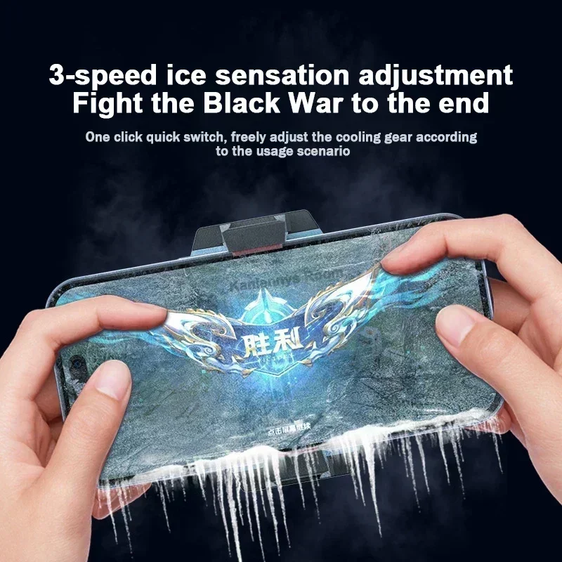 X98 display digital refrigerador do telefone móvel clipe traseiro ventilador de refrigeração radiador para ios android pubg 3 engrenagens acessórios de jogo ajustáveis