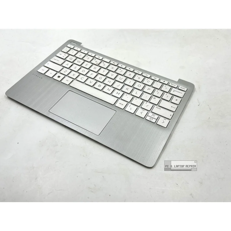 f  For  HP Stream 11-AK Palmrest Top Cover UK Keyboard Silver L47473-031
