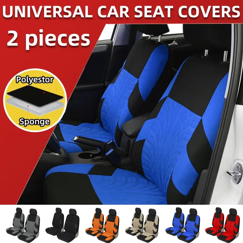 Juste de Protection Universelle pour Siège Avant de Voiture, 2 Pièces Juste de Protection Universelle pour Siège Avant de Voiture, 2 Pièces