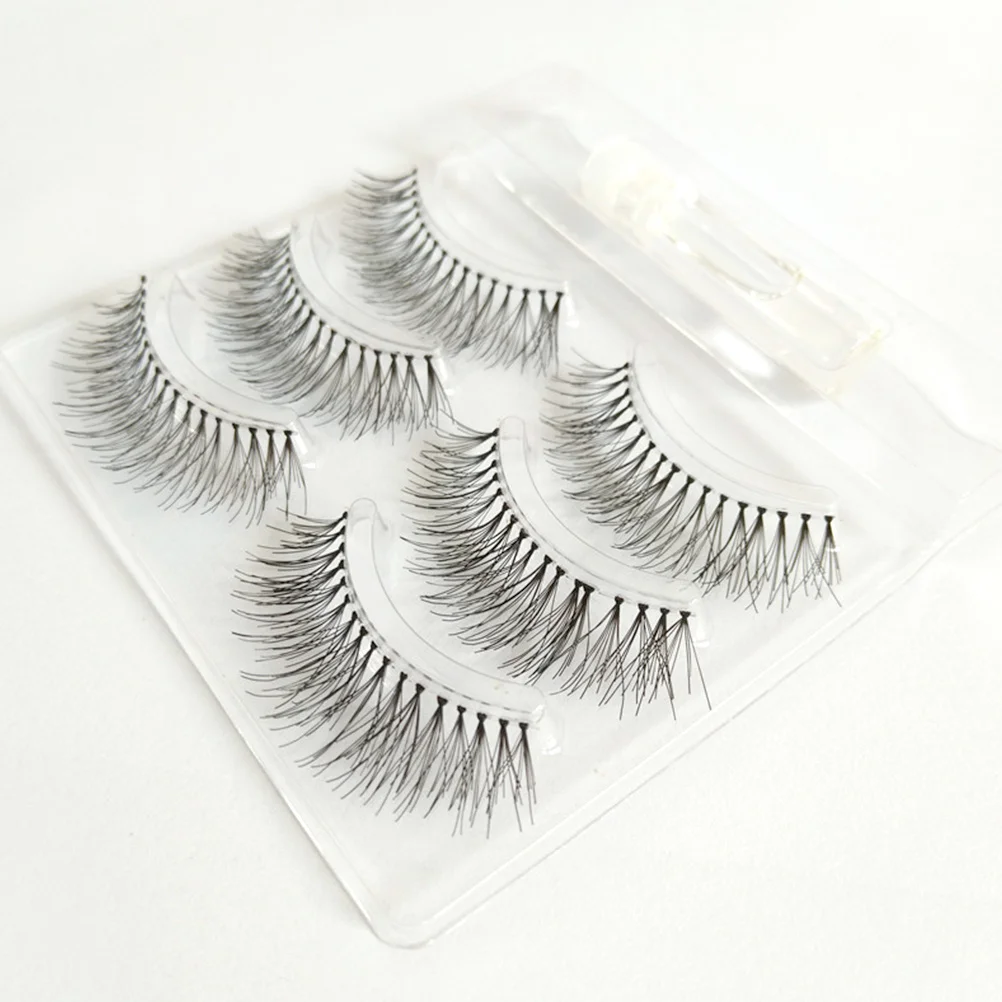 3 pares de pestañas postizas naturales largas y gruesas pestañas postizas densas uso cómodo pestañas de maquillaje desnudo fácil de quitar para todas las ocasiones