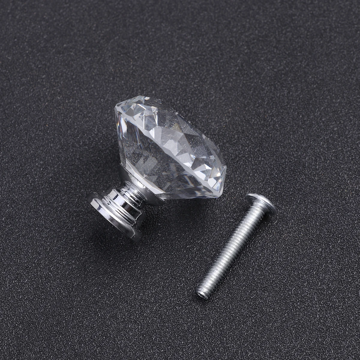 

10pcs Pull Handles Zinc Alloy Glass Door Cabinet Hardware Shiny Drawer Knobs Chrome Glass Door Wardrobe Knobs