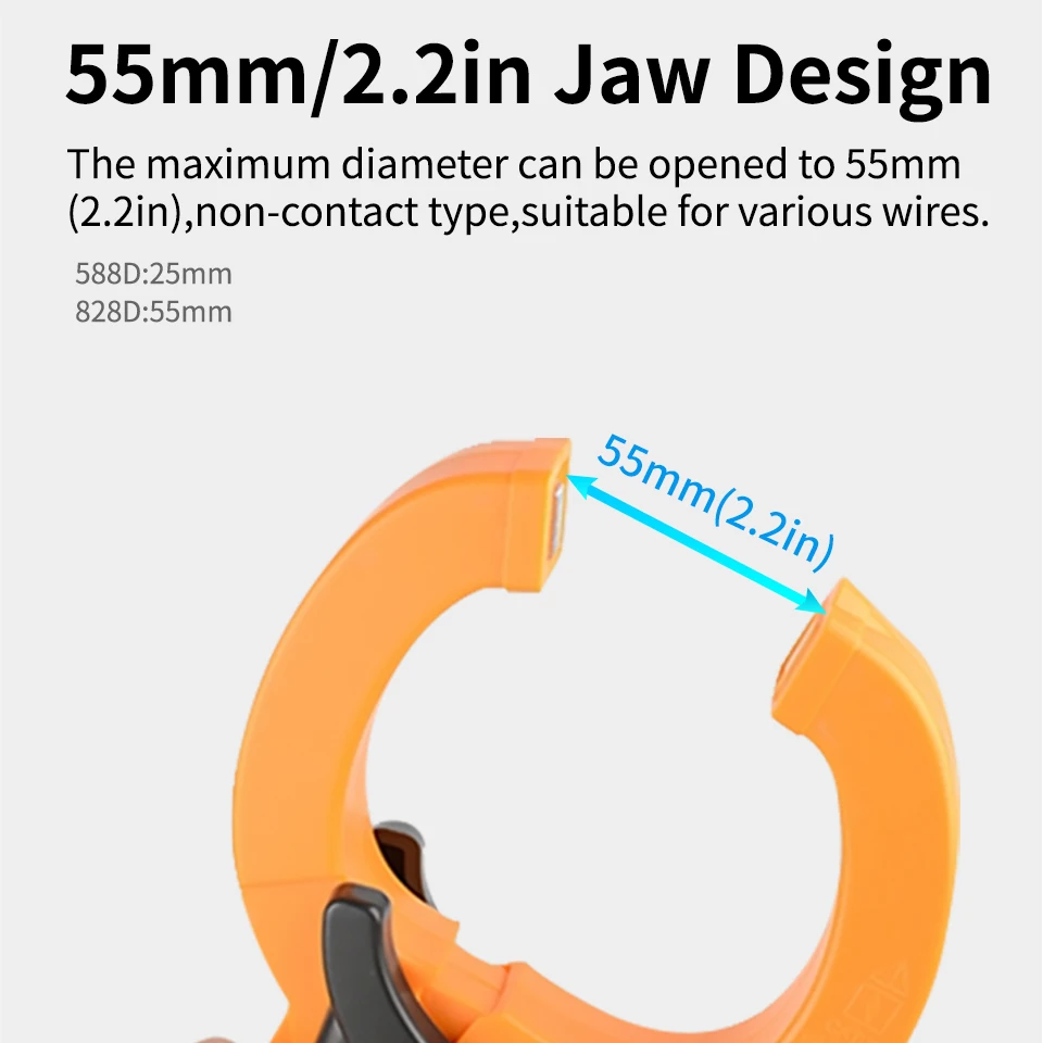 Aicevoos Digital Clamp Meter AC DC Auto Rang 6000 Counts 600A Current Clamp True RMS Multimeter Ammeter Voltage Tester Ohm NCV