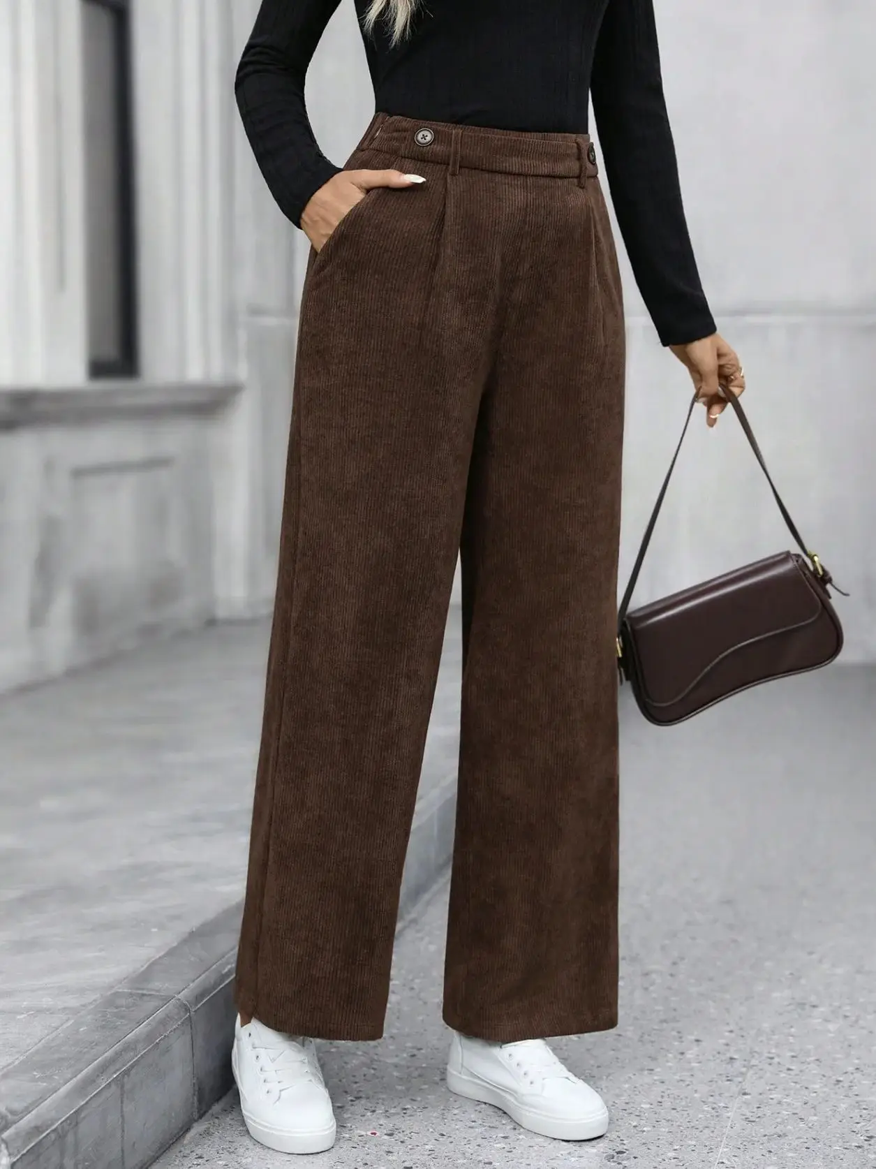 Maßgeschneiderte Urlaubshose für Damen, elegant, lässig, modisch, Outdoor-Sport, Cordhose für die ganze Saison – Detail 2