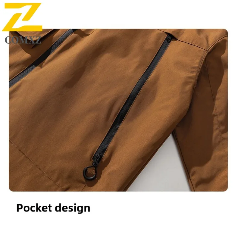 COMXZ الحد الأدنى Chaqueta يندبروف مقاوم للماء خفيفة الوزن الجري المشي لمسافات طويلة معطف ركوب الدراجات عالية الجودة الرجال سترة واقية جاكيتات #6