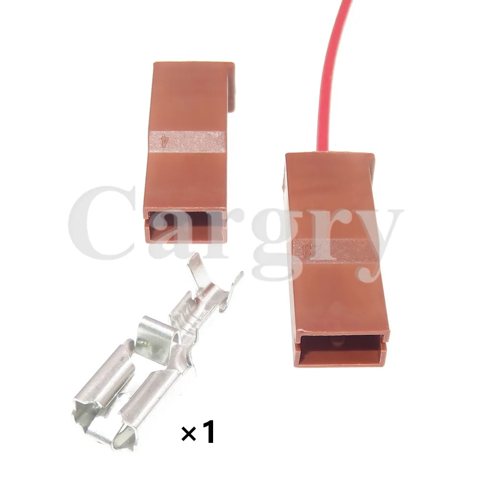1 Set 1P 171809-1 AC Assembly 6.3mm Auto Wire Harness Plug with Terminal Car Large Current Socket