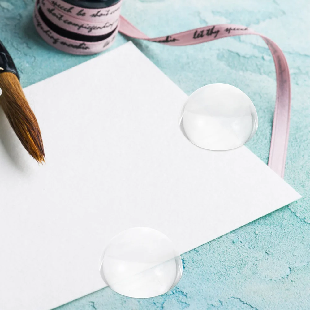 2 قطعة ثقالة الورق الكريستال تصميم واضح ثقيل للخط اللوحة الخياطة اللحف مكتب الاستخدام المنزلي في الهواء الطلق